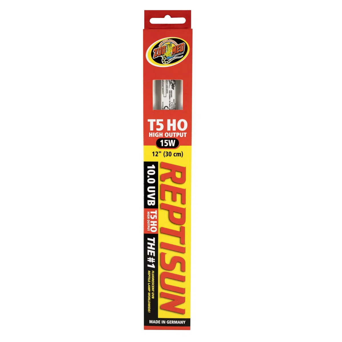 Zoo Med ReptiSun - Lampada lineare ad alto rendimento, 10,0 UVB, 15 Watt, 30,5 cm