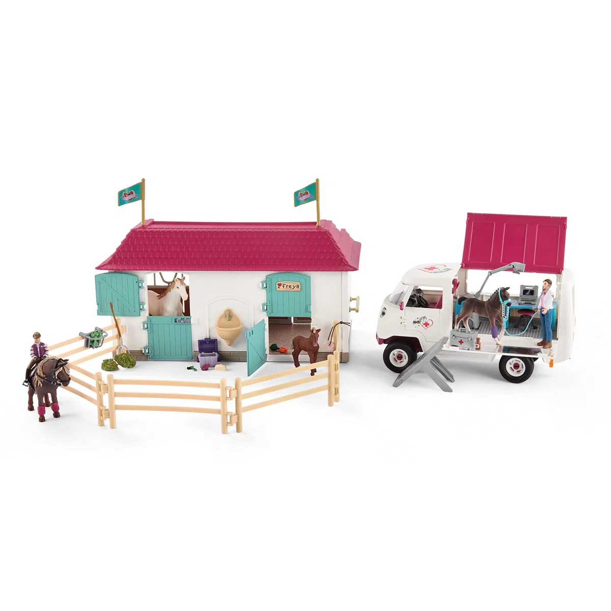 Schleich - Visita veterinaria alla stalla, 72147