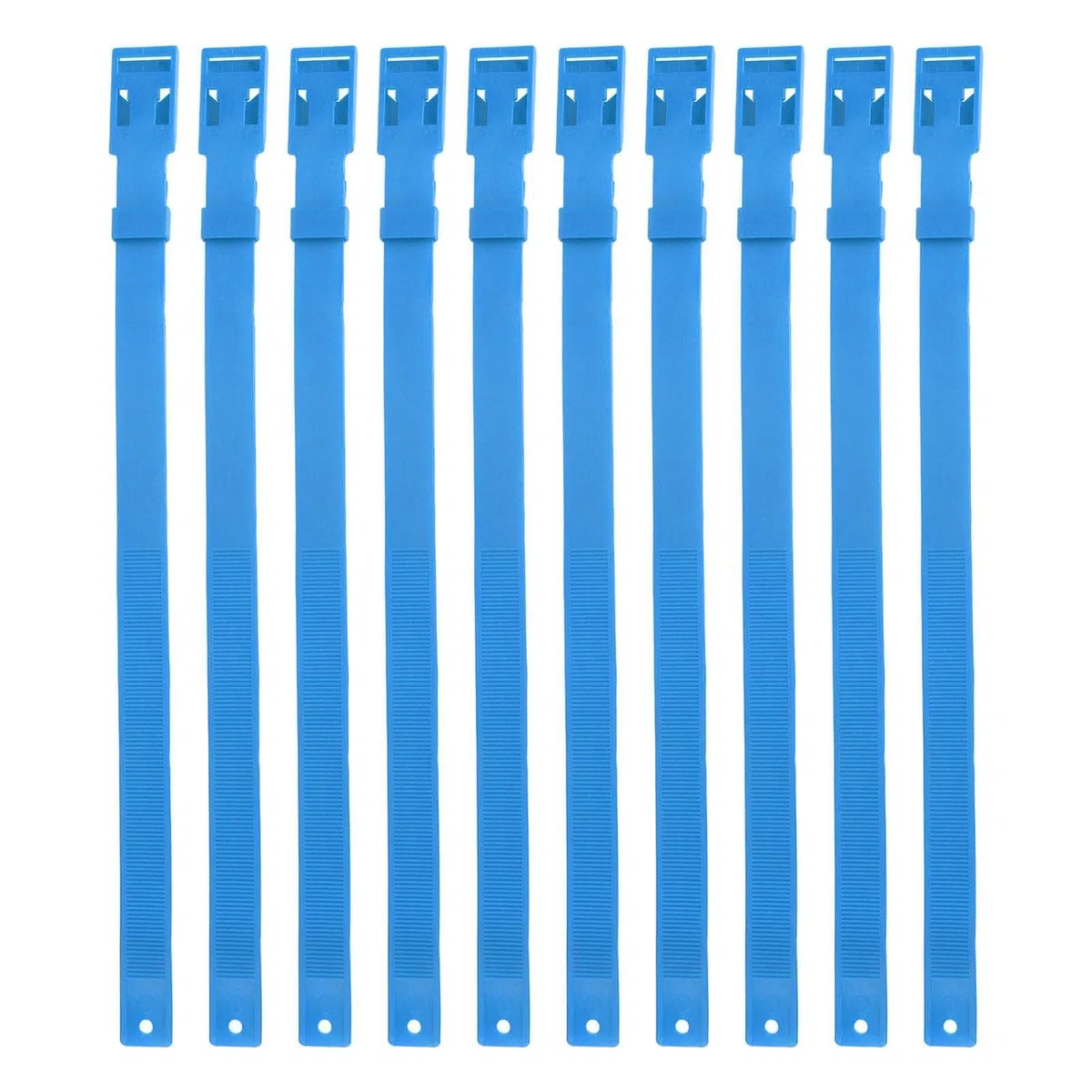 Set di 10 Collari per Pecore e Capre in PU, Regolabili con Campanello in Bronzo, Accessori per Piccoli Animali da Fattoria, Blu