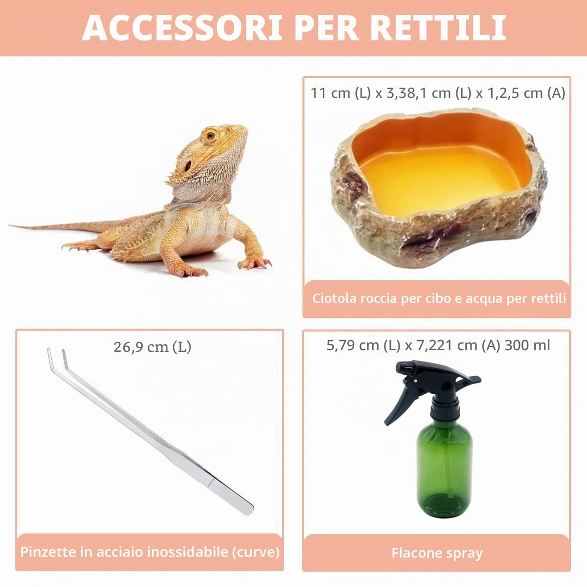 set di terrari alti (PC), 20 x 20 x 28cm Carro armato per rettili con schermo per porte scorrevoli superiore Terrari per rettili per serpente, rana, insetto, tarantola, paguro, ragno saltatore, iguana