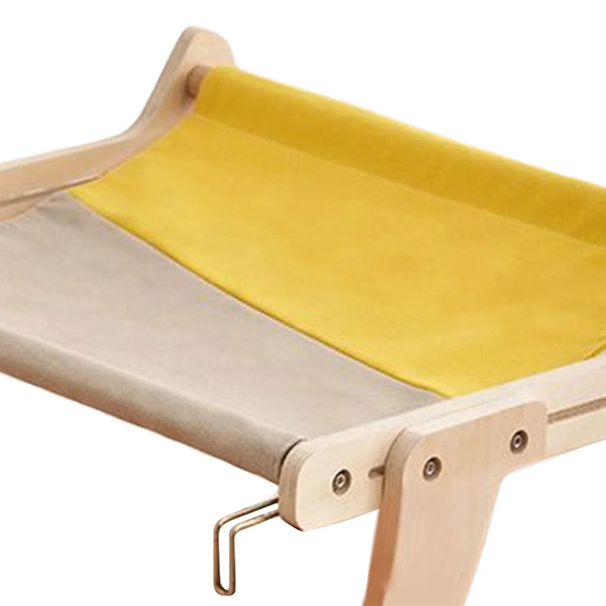 Cat Window Trespolo Lounge Mount Amaca Ripiano Sedile Regolabile Durevole Letto per Gatti Costante Robusto per davanzale Cassetto per Interni Gatti, Grigio Giallo