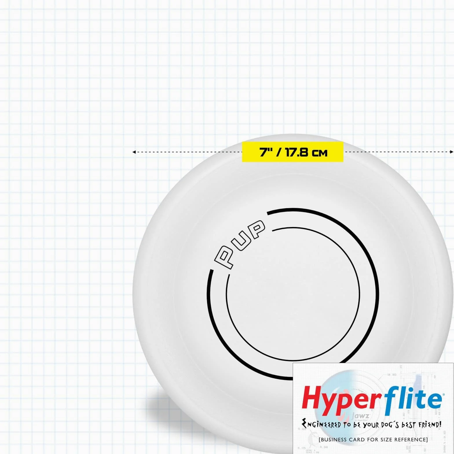 Hyperflite Jawz Pup, 18cm , Glow-in-the-Dark