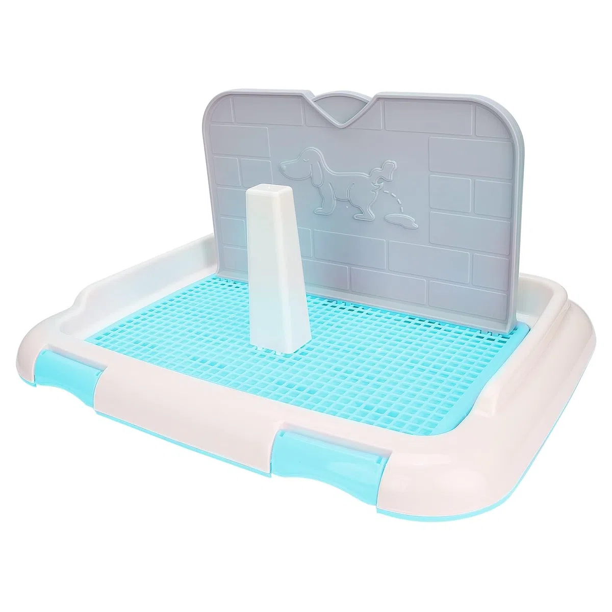 Ejoyous Toilette per Cani, Toilette per Cuccioli, Set Addestramento per Cuccioli, Toilette per Animali con Simulazione della Parete e Minzione Programmata, Vasino per Cani da Interno