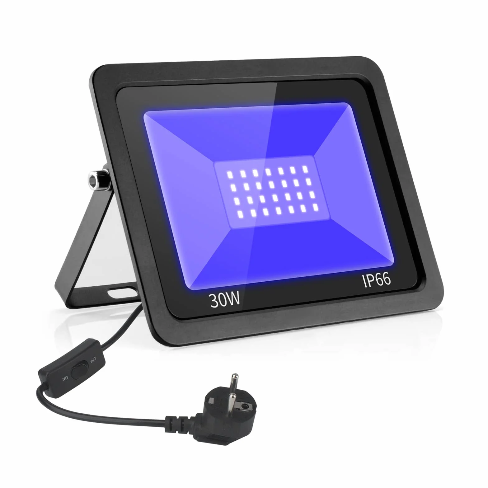 Eleganted 30W LED Luce Nera 365nmLED Luce Proiettore, IP66 Impermeabile LED Blacklight per Acquario, Festa, Pittura Fluorescente, Poster, Bar