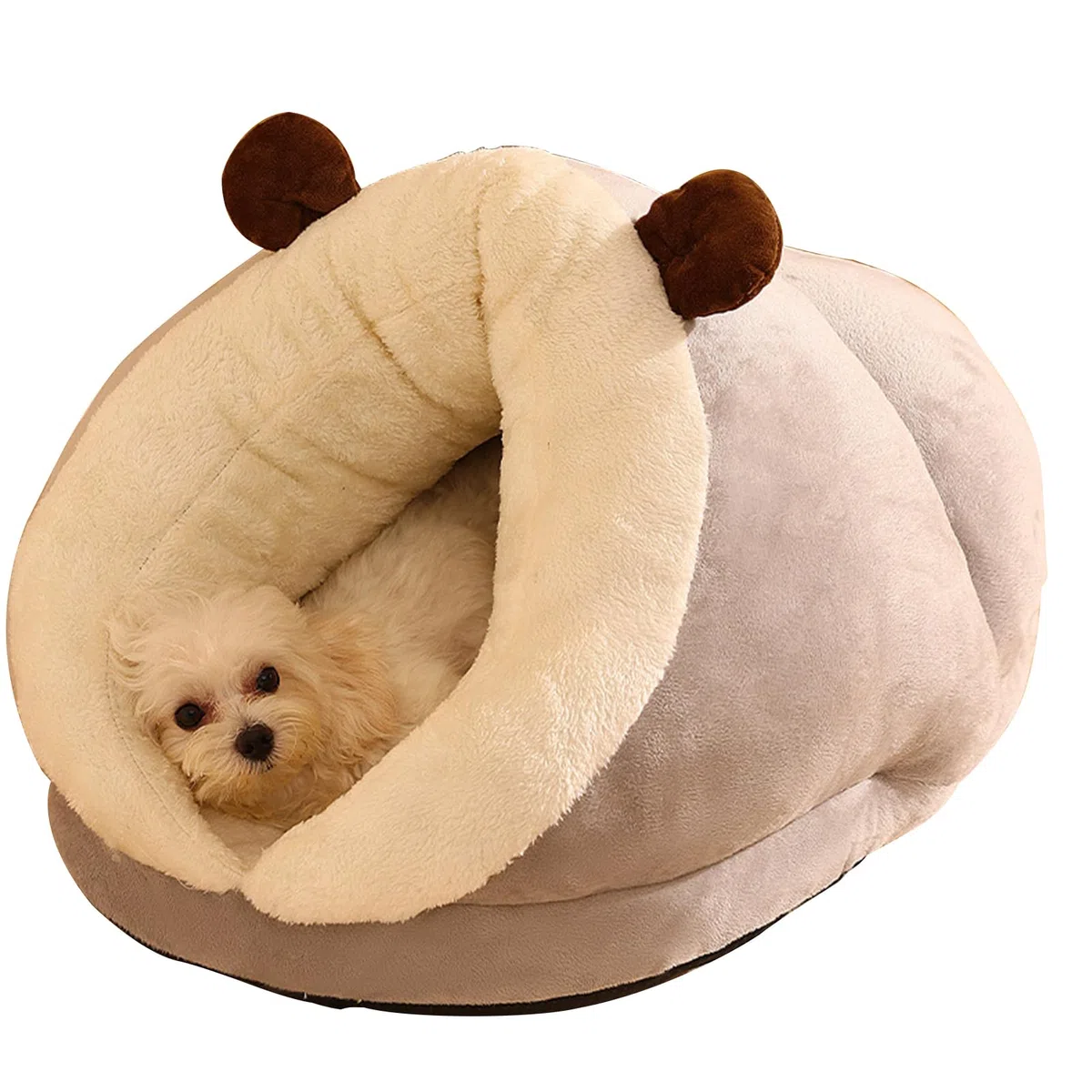 Cuccia Morbida Per Animali Domestici Invernale, Design Con Bordo Alto E Base Impermeabile, Rifugio Caldo Per Cani Di Piccola Taglia, 40x30x25 Cm, Utilizzabile In Casa