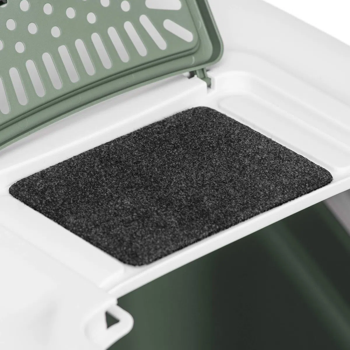 Lettiera per gatti XXL NETTA MAXI bianco/verde specifica per gatti di razza grande