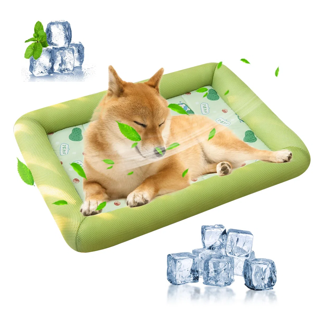 PETCUTE Cuccia per Cani Estiva,Traspirante Tappetino Raffreddamento per Cani con Fondo Antiscivolo,Tappetino Rinfrescante per Cani di Piccola, Media Taglia,Facile da Pulire