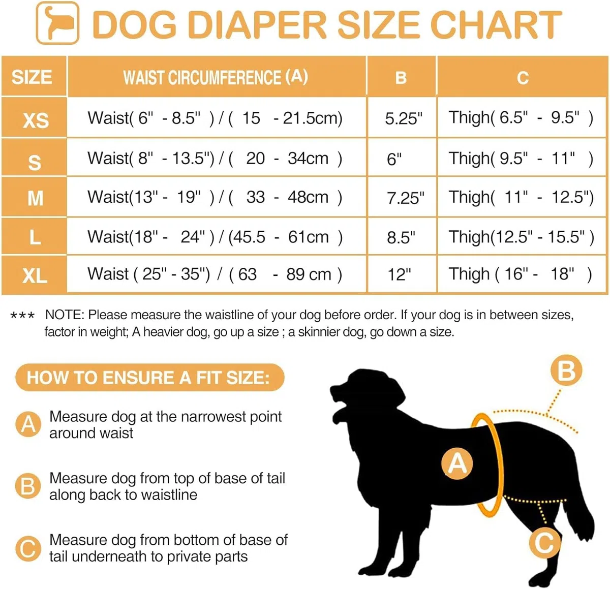 Avont 3 Pezzi Pannolini Cane Femmina Regolabili con Cinghie, Mutandine Cane Femmina Calore Altamente Riutilizzabili -XL Nero