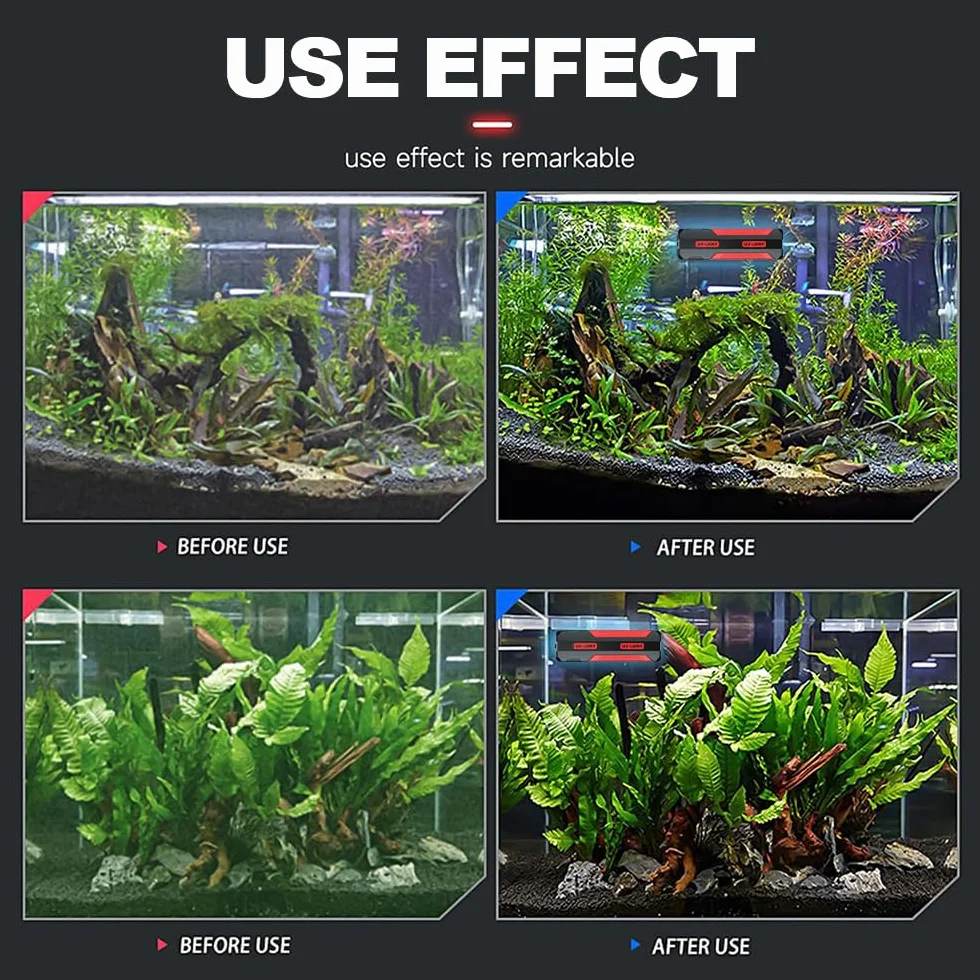 Luce UV Acquario,9/15/22 W Lampada Alghe Pulito con Controller Temporizzazione Esterno 3/6/12/24 Ore per Laghetto Acquario