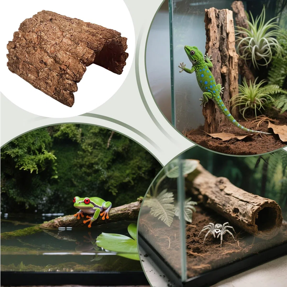 Nascondi Per Gechi | Resina Grotta Habitat - Nascondiglio Per Tartarughe - Per Barbagami E Tartarughe E Rane Gechi Rettili Anfibi Acquari