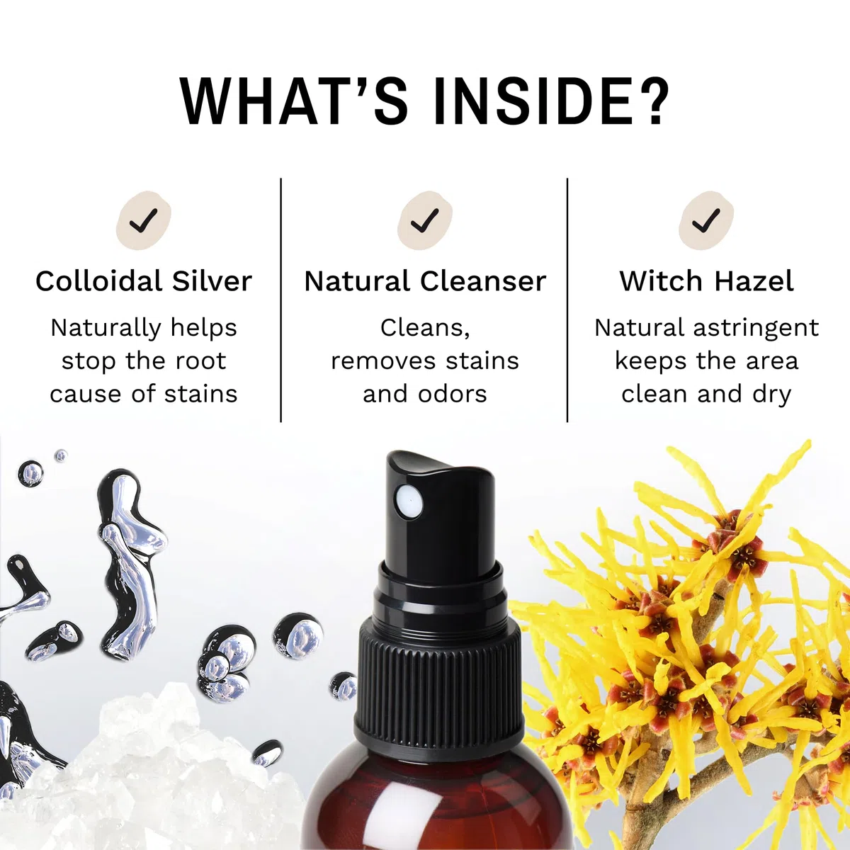 Eye Envy Spray smacchiatore per Barba per Cani/Gatti|100% Naturale e Sicuro|Solleva Le Macchie da sbavare, Saliva, Cibo, deflusso da lacrimazione|Tratta la Causa della colorazione<4 Once
