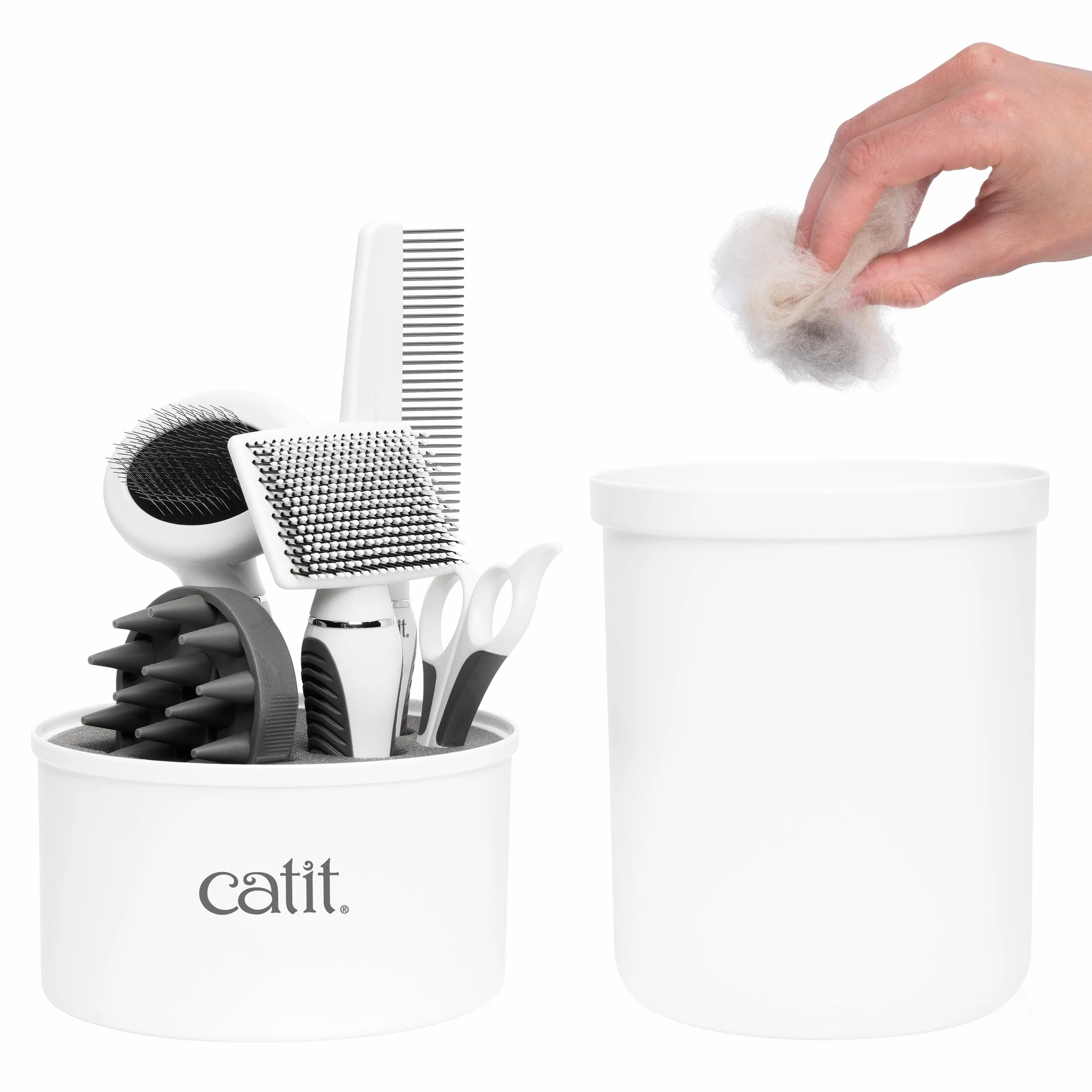 Catit Set di Spazzole per Gatti a Pelo Corto