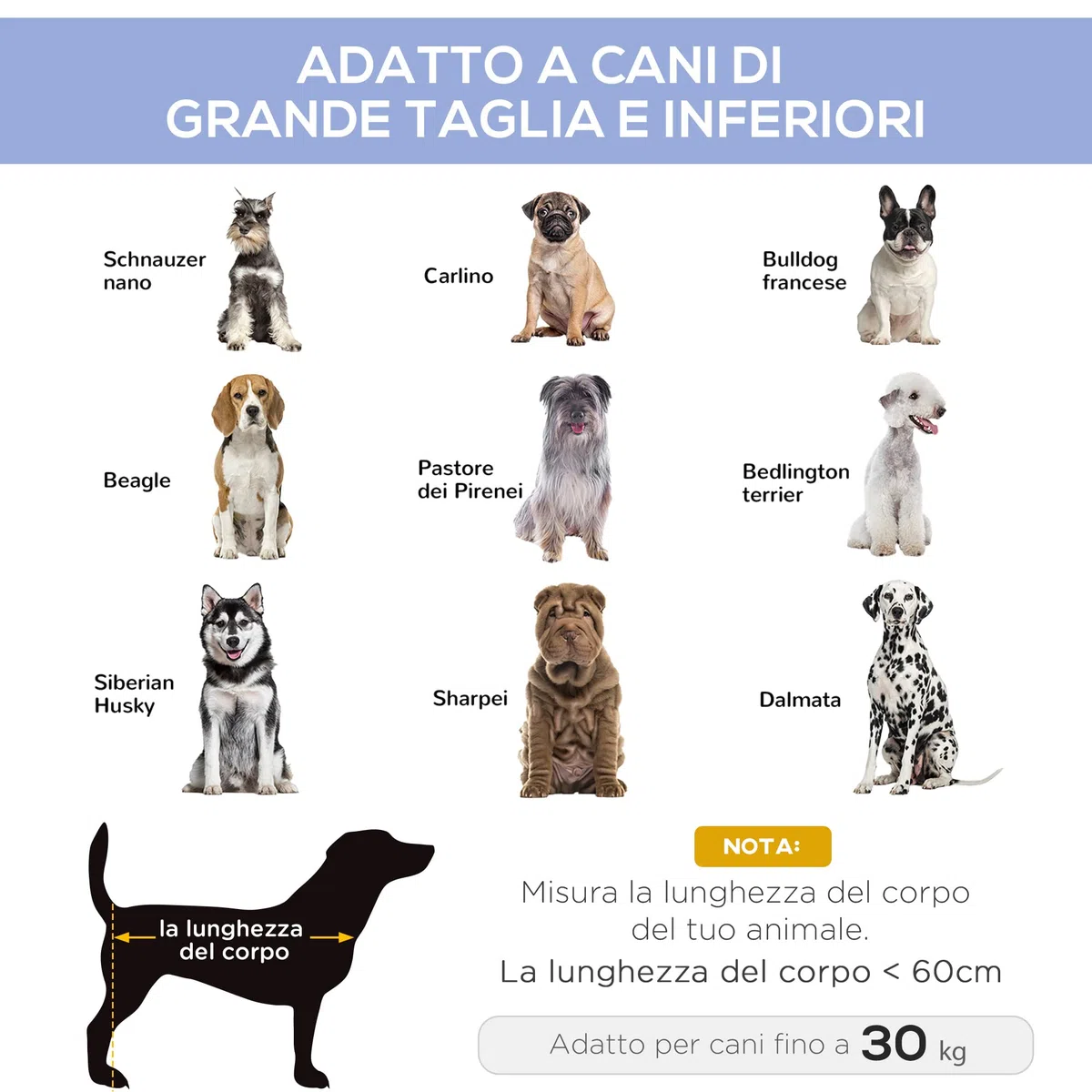 PawHut Brandina per Cani Rialzato con 600D Tessuto a Rete, Lettino per Cani Grandi da Viaggio con Peso fino a 30 kg, 91.5x76.2x18 cm, Blu