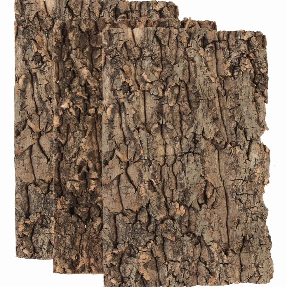 Zerodeko 3 Pannelli Di Sfondo in Corteccia Di Sughero per Terrario Decorazione Della Parete Di Sfondo Dalbero Serbatoio Rettili Decorazione Del Tappeto Descalation Dhabitat per Tartaruga Lucertola