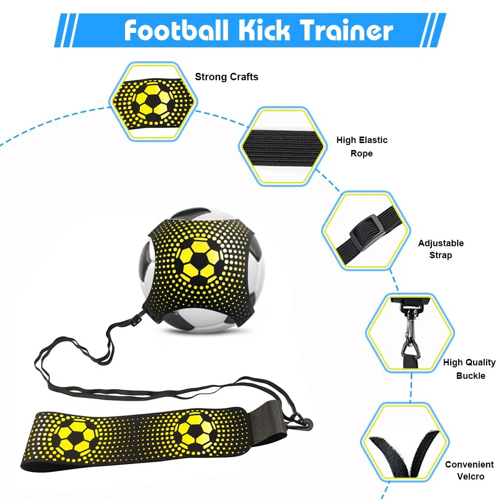 Attrezzatura per allenamento calcio per bambini, set di allenamento per agilità e velocità, scala di agilità 12 pioli 6 m, allenatore per calci, 12 coni a disco, kit per allenamento calcio