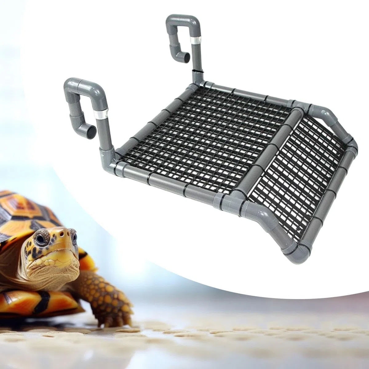 Colcolo Piattaforma per crogiolarsi al sole per tartarughe, scala per rettili, ripiano per arrampicarsi per tartarughe d'acqua dolce, draghi barbuti, piccoli, B