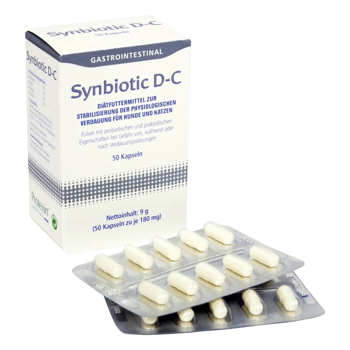 Synbiotic D-C cibo dietetico capsule per cani/gatti 50 pezzi