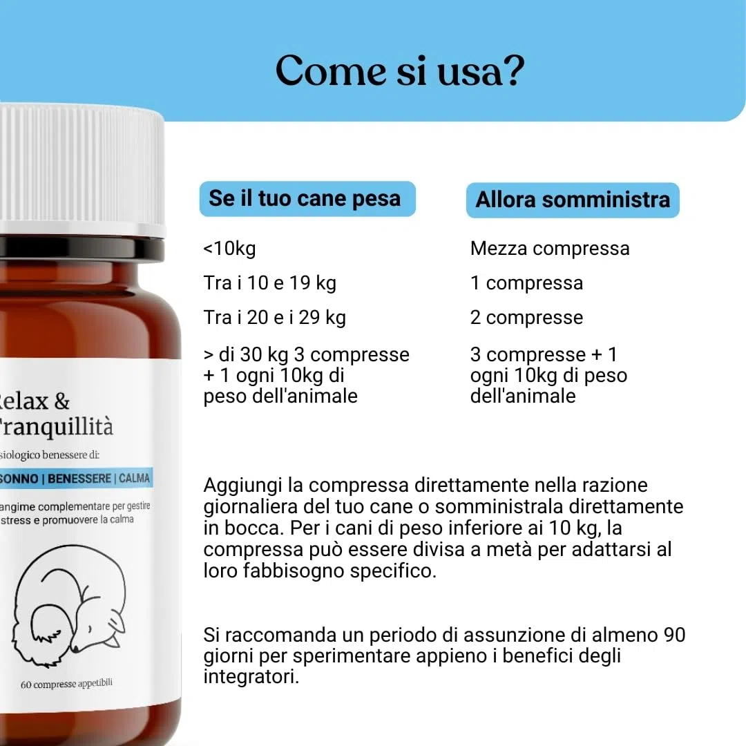 Bau Integratore Calmante per Cani, Valeriana per Cani Tranquillante, Rilassante per Cani Appetibili con Ingredienti Naturali, Ideale per Temporali, Viaggi e Ansia da Separazione -60cp