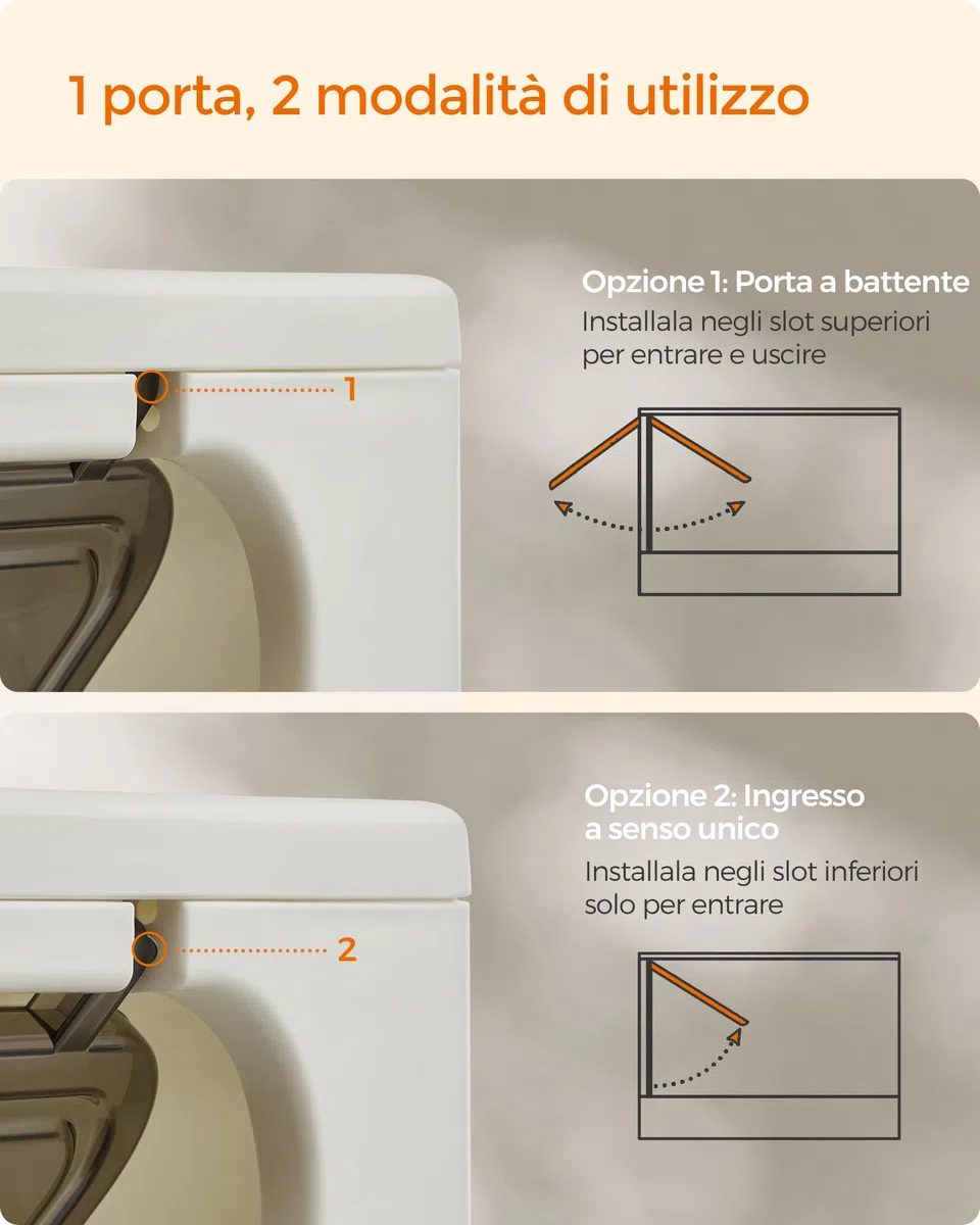 FEANDREA Casetta per Lettiera per per Gatti Grandi Nascosta, Vassoio Estraibile, Paletta, Spazzola, Ampio, Portata 15 kg, Antipertita, Beige e Nero PPT001W01