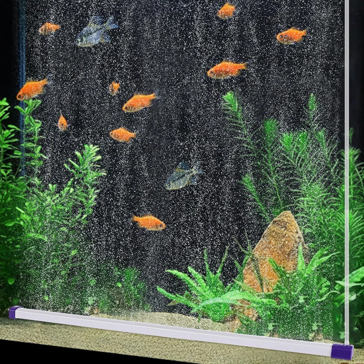 hygger Pietra ad Aria per Acquario, 70CM Diffusore Aria per Acquario, Aquarium Air Stone Bubble Fish Tank Diffusore Ossigeno Acquario with Air Tubing for Freshwater Saltwater