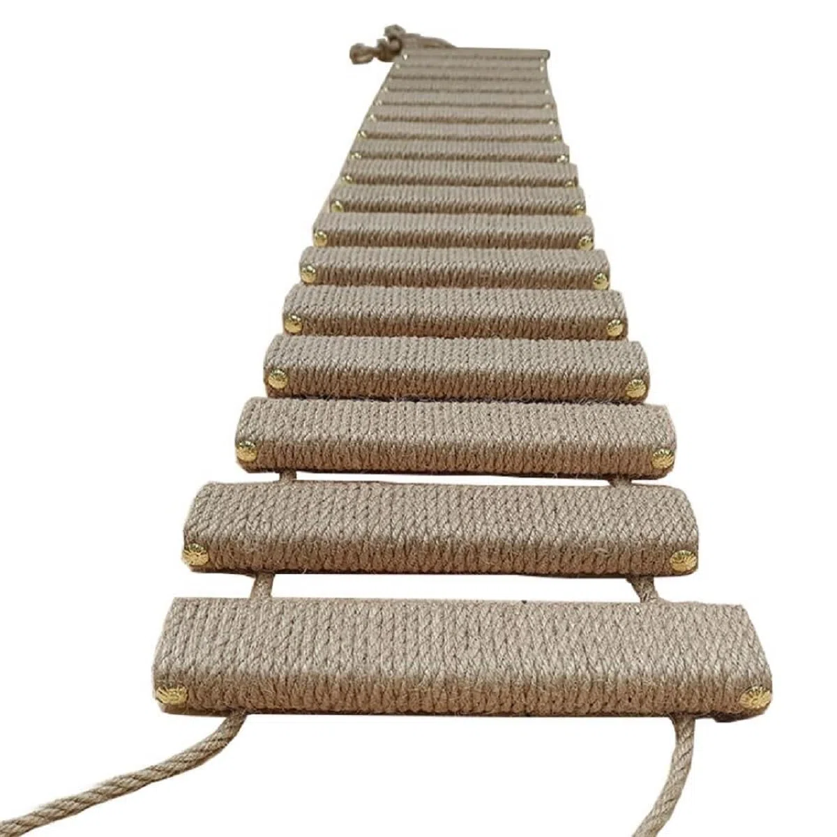 Scaletta per gatti da parete per gatti con gabbia in sisal corda per arrampicata per e gatti(scala in sisal completa di 100 cm)
