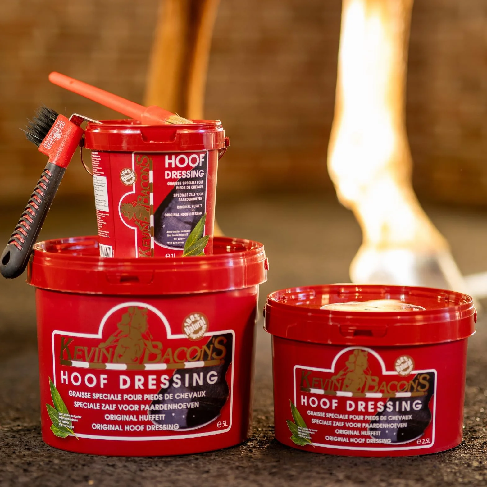 Kevin Bacon's Hoof Dressing ORIGINALE | 1 Litro | Cura degli zoccoli per cavalli | Può aiutare a proteggere la parete dello zoccolo dall'essiccazione | Può supportare la crescita del corno