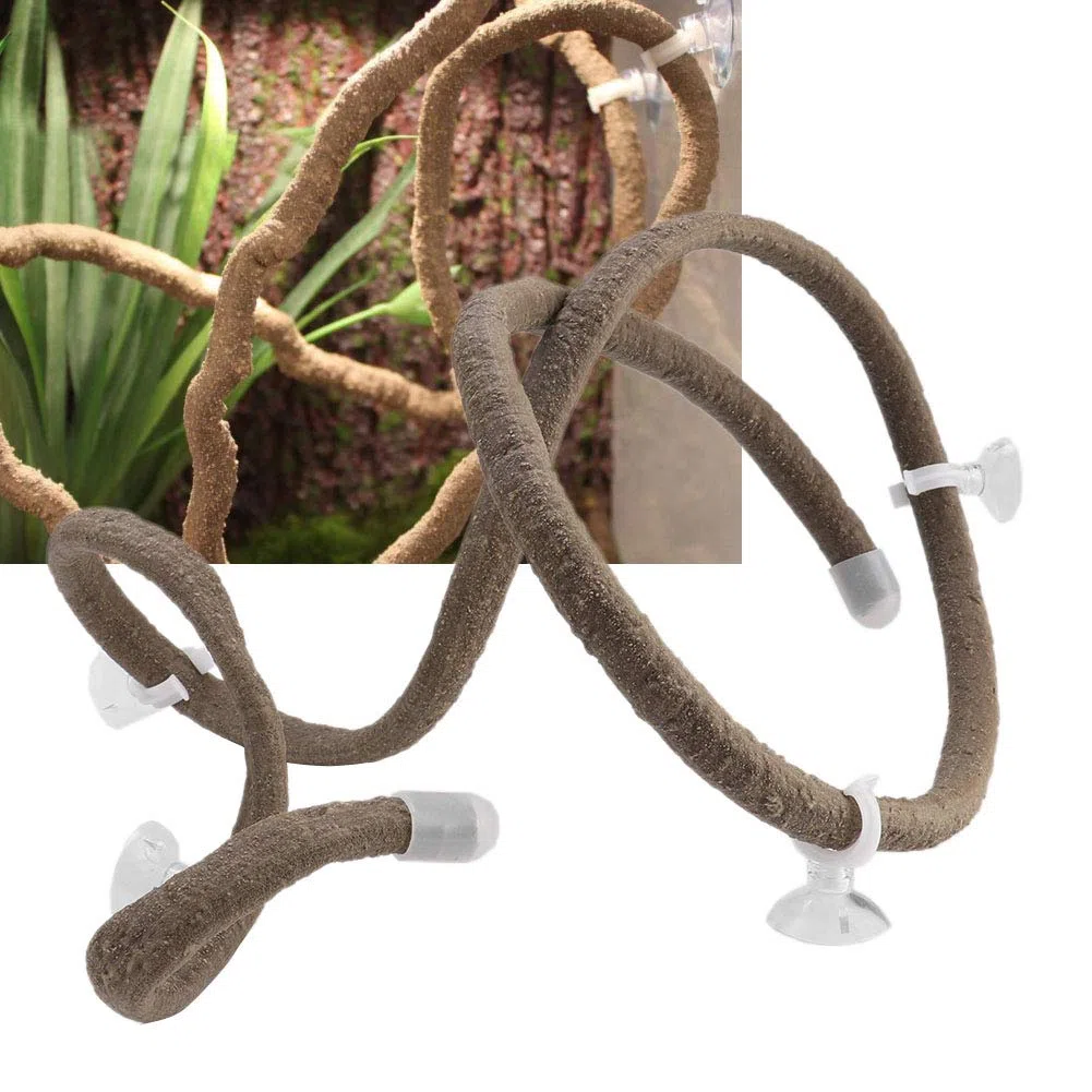DOACT Vivaio Rami per Serpenti Vite Rettili Rampicanti Ramo Rampicante Pietypet Serpente di Mais Accessori per Serbatoi Rettili Crawler Box Foresta Pluviale Paesaggio (L)
