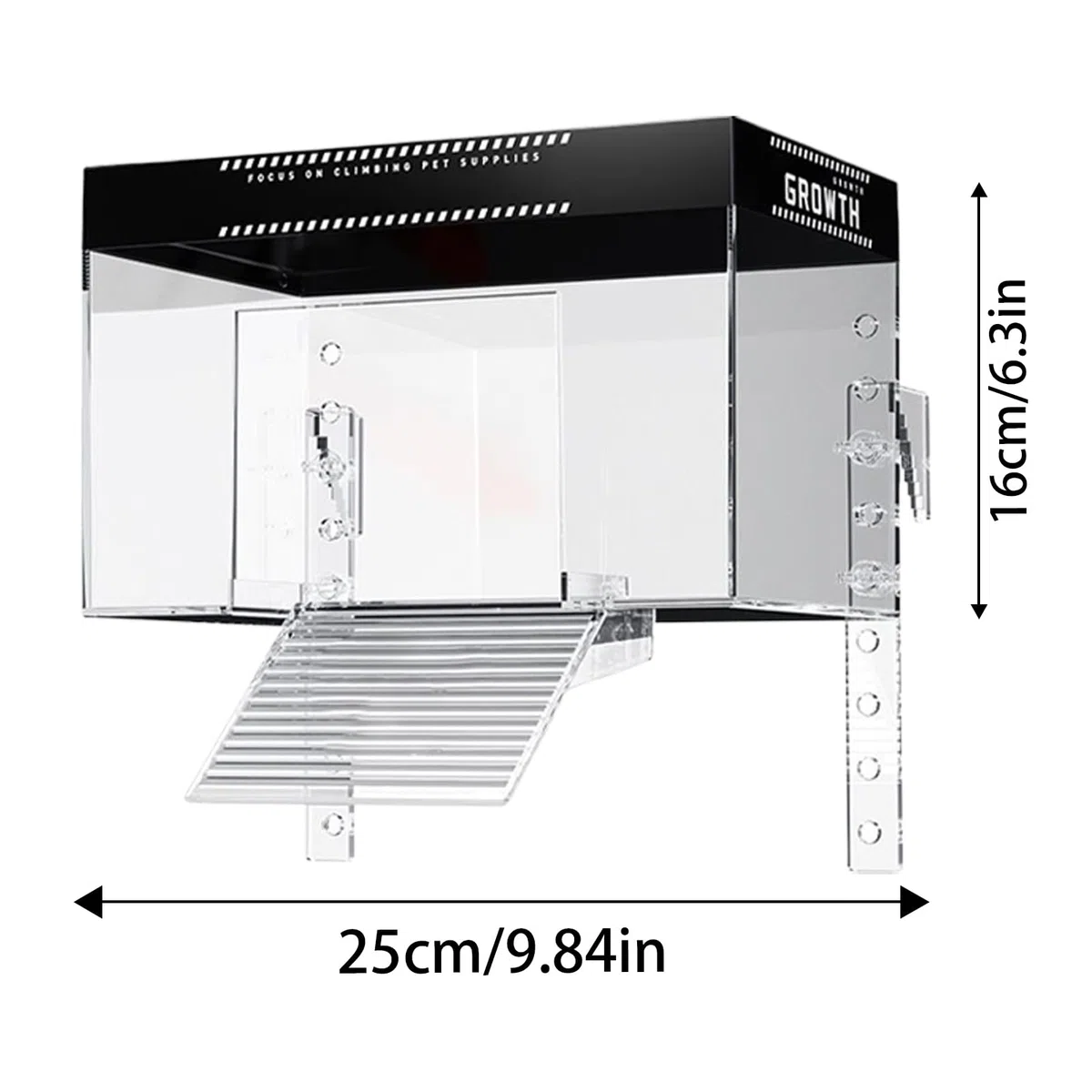 Turtle Basking Tank Topper - Pet Turtle Banking Dock Con Coperchio | Reptile Land Resting Aquatic Cage Di Recolo Terrapin Allarga L'area Di Nuoto Della Tartaruga per Un Ambiente Acquatico Più Ar