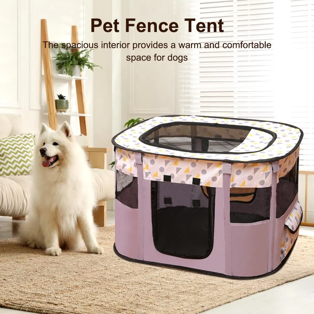 Recinto per cuccioli Oxford – Recinto pieghevole impermeabile per animali domestici, 70x55x40cm, per cani, conigli, gatti e porcellini d'India, per interni ed esterni (viola)