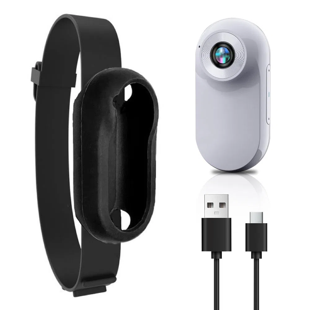 Collar Per Telecamera Per Gatti, Animali Domestici Multifunzionali Hd 1080p Cats Tracker, Fotocamera Sportiva Per Animali Domestici a 170 ° Con Schermo Lcd Da 0,96 Pollici