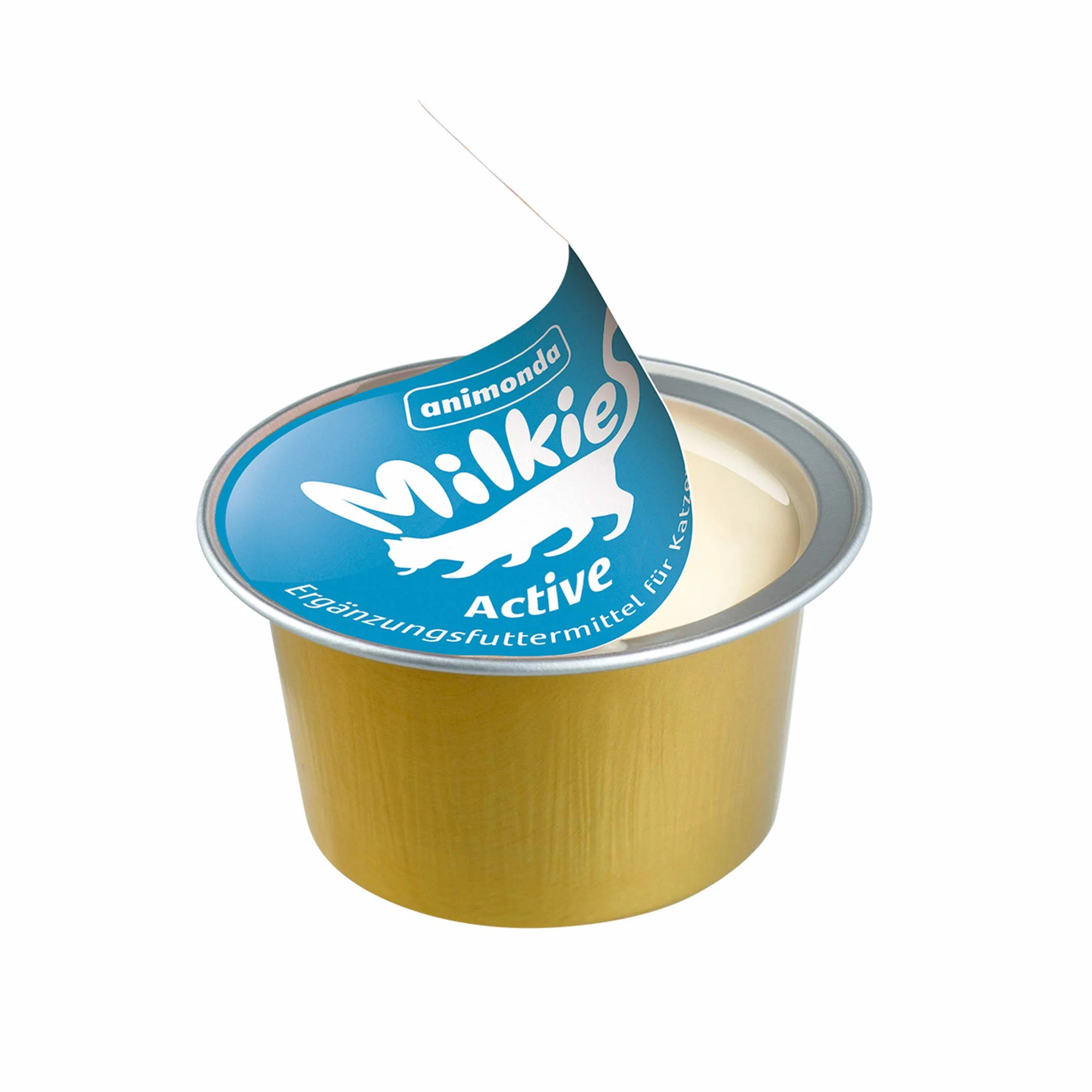 animonda Milkies Power, latte per gatti porzionato, Active, 4 x 20 capsule da 15 g