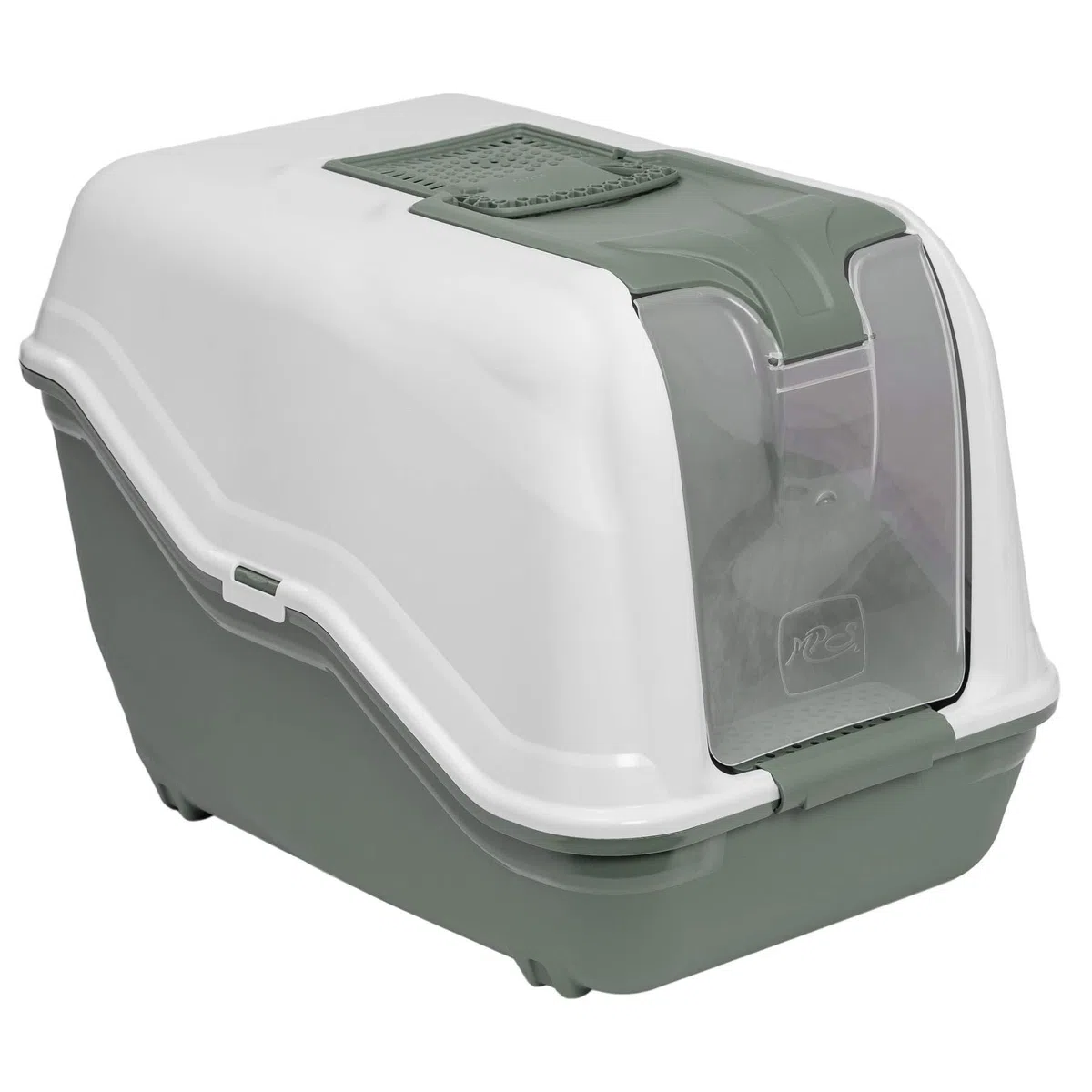 Lettiera per gatti XXL NETTA MAXI bianco/verde specifica per gatti di razza grande