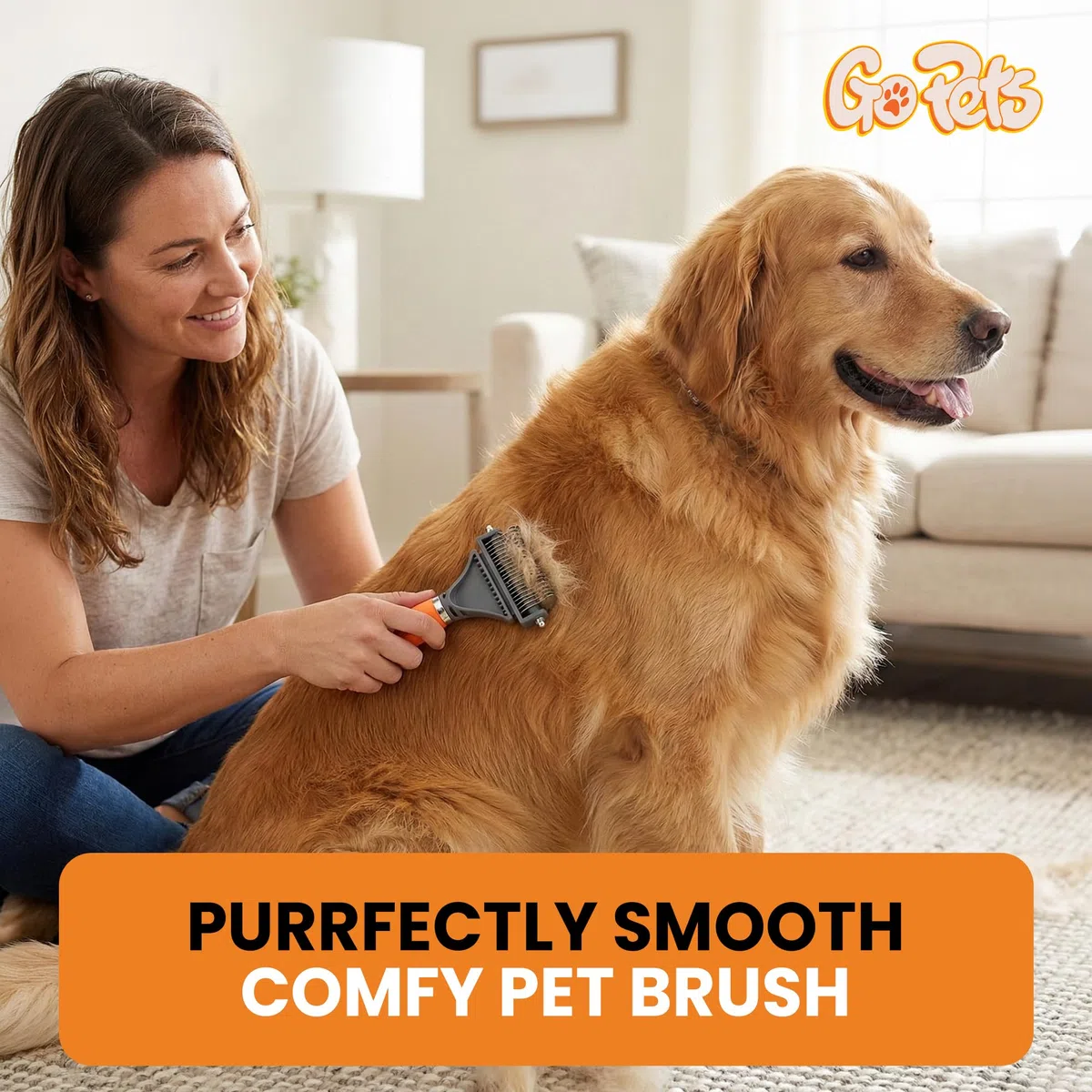 GoPets Pettine con rastrello professionale a 2 lati, per cani e gatti