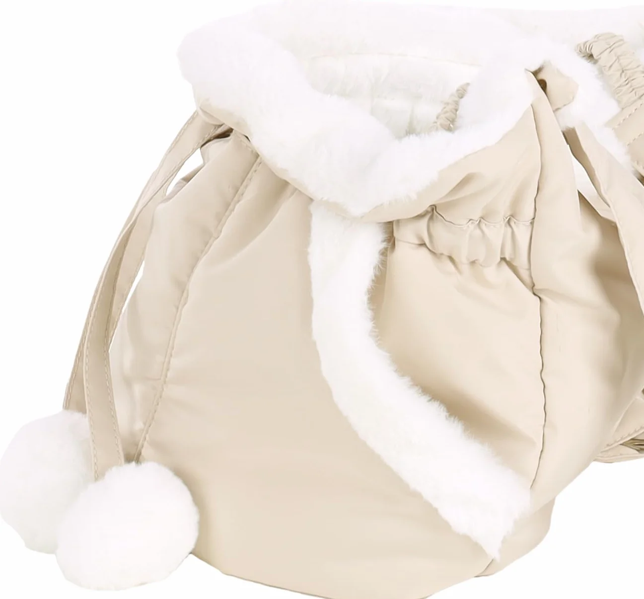 Trasportino per cani – gatti – Cuddi – Marsupio in poliestere morbido con peluche, fondo removibile e tasche pratiche