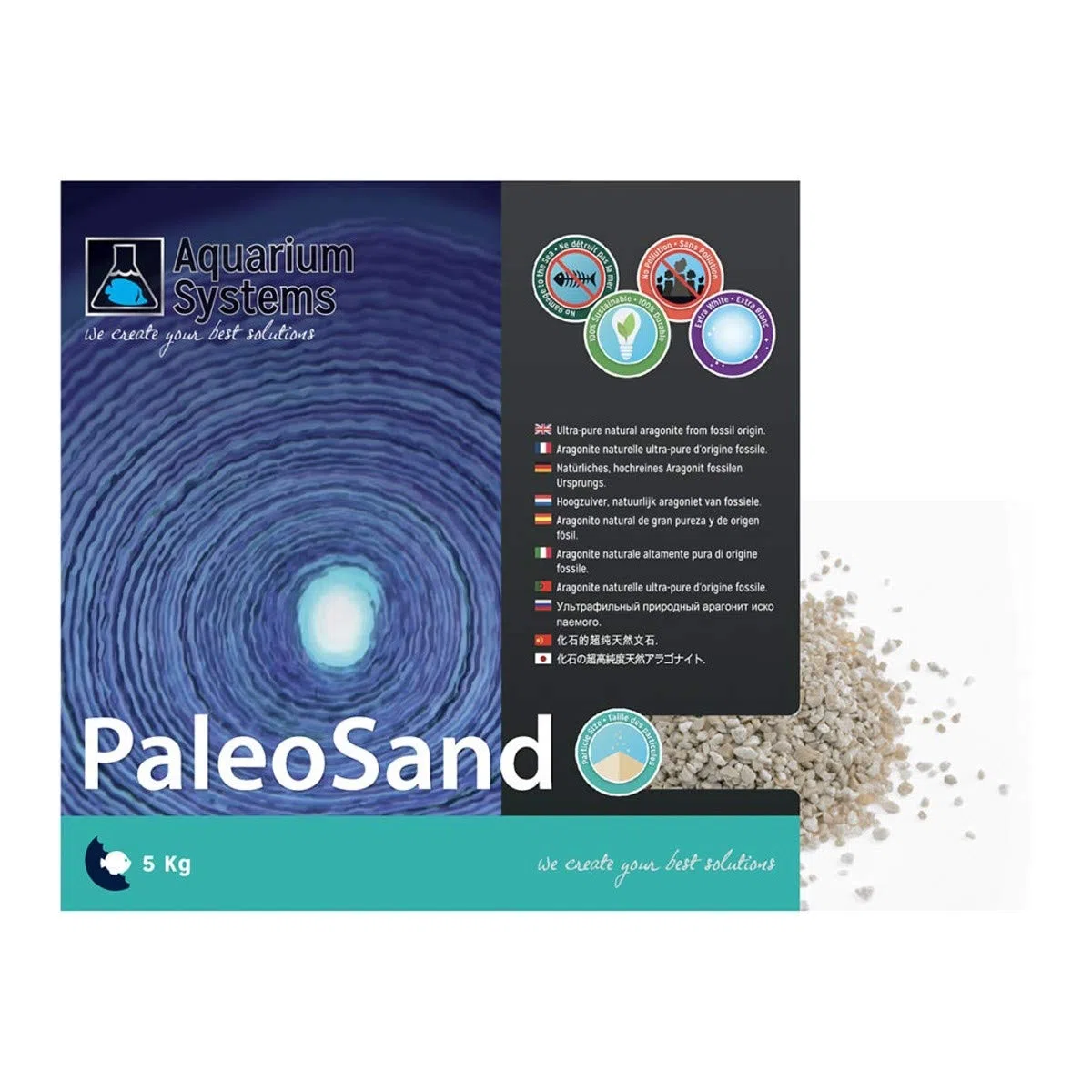 Acquario Systems paleosand Sabbia Medio per aquariophilie 5 kg