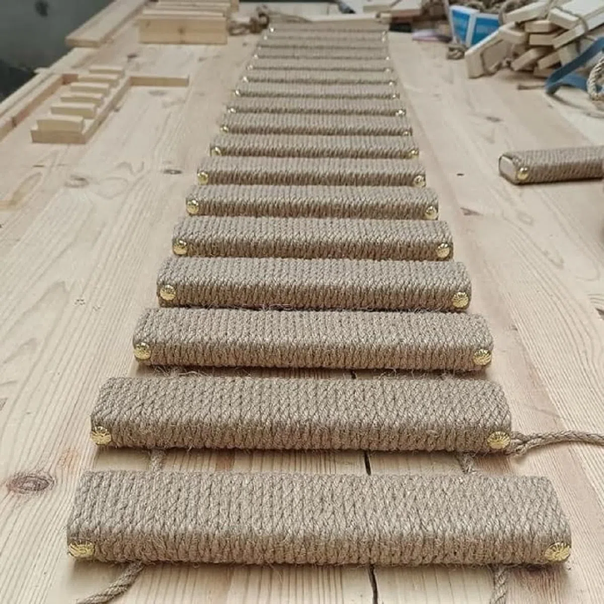 Scaletta per gatti da parete per gatti con gabbia in sisal corda per arrampicata per e gatti(scala in sisal completa di 100 cm)