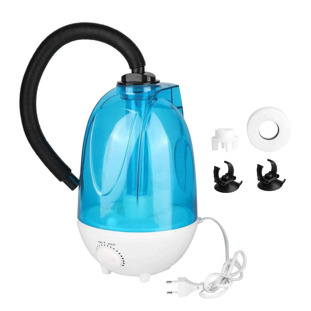 Umidificatore per rettili 4L, Nebulizzatore per rettili con tubo di prolunga, Anfibi tropicali Umidificatore per rettili silenzioso con tubo di prolunga per rettili anfibi e terrario(EU Plug-100-240V)