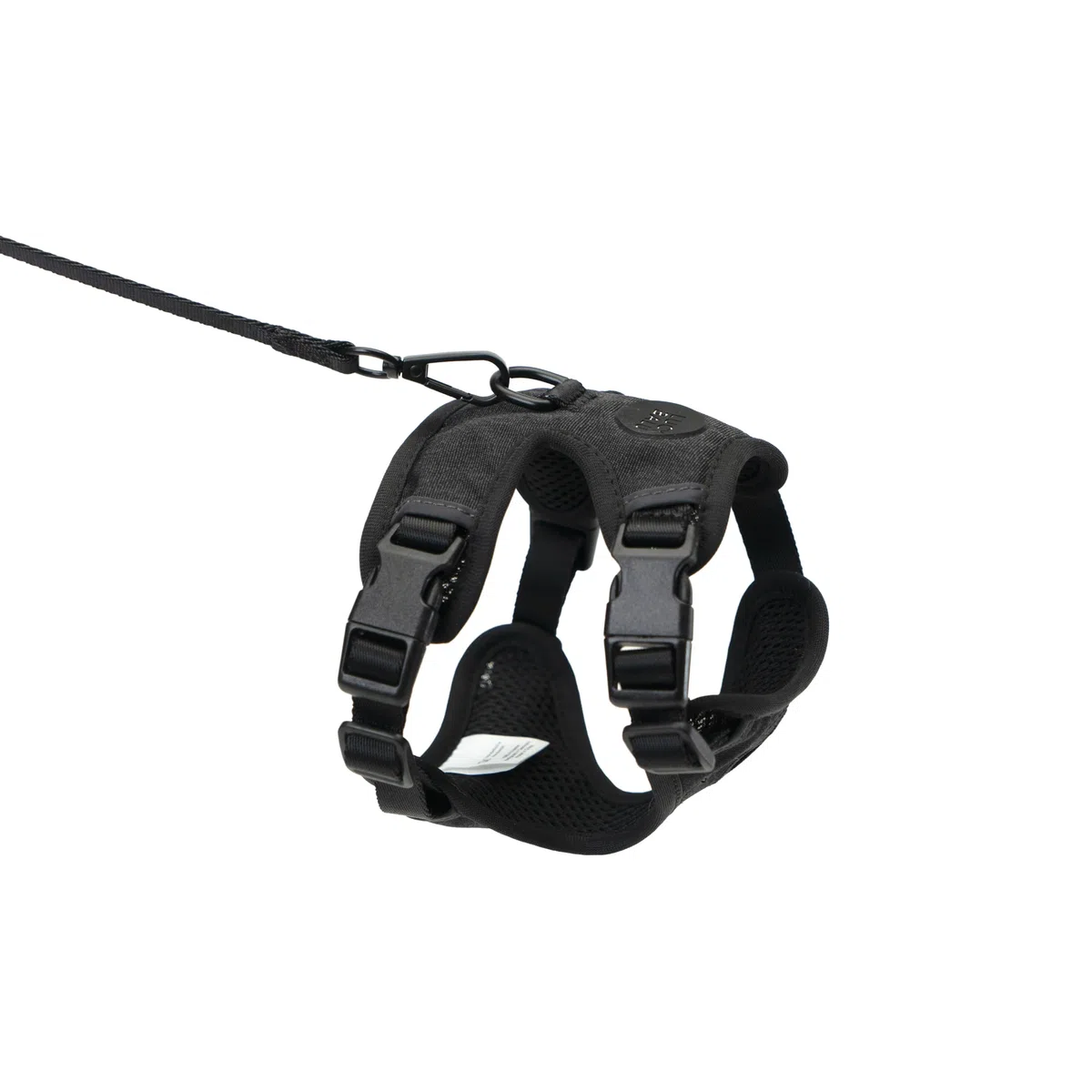 LucyBalu® Explorer Pettorina con guinzaglio e scomparto AirTag I Nero