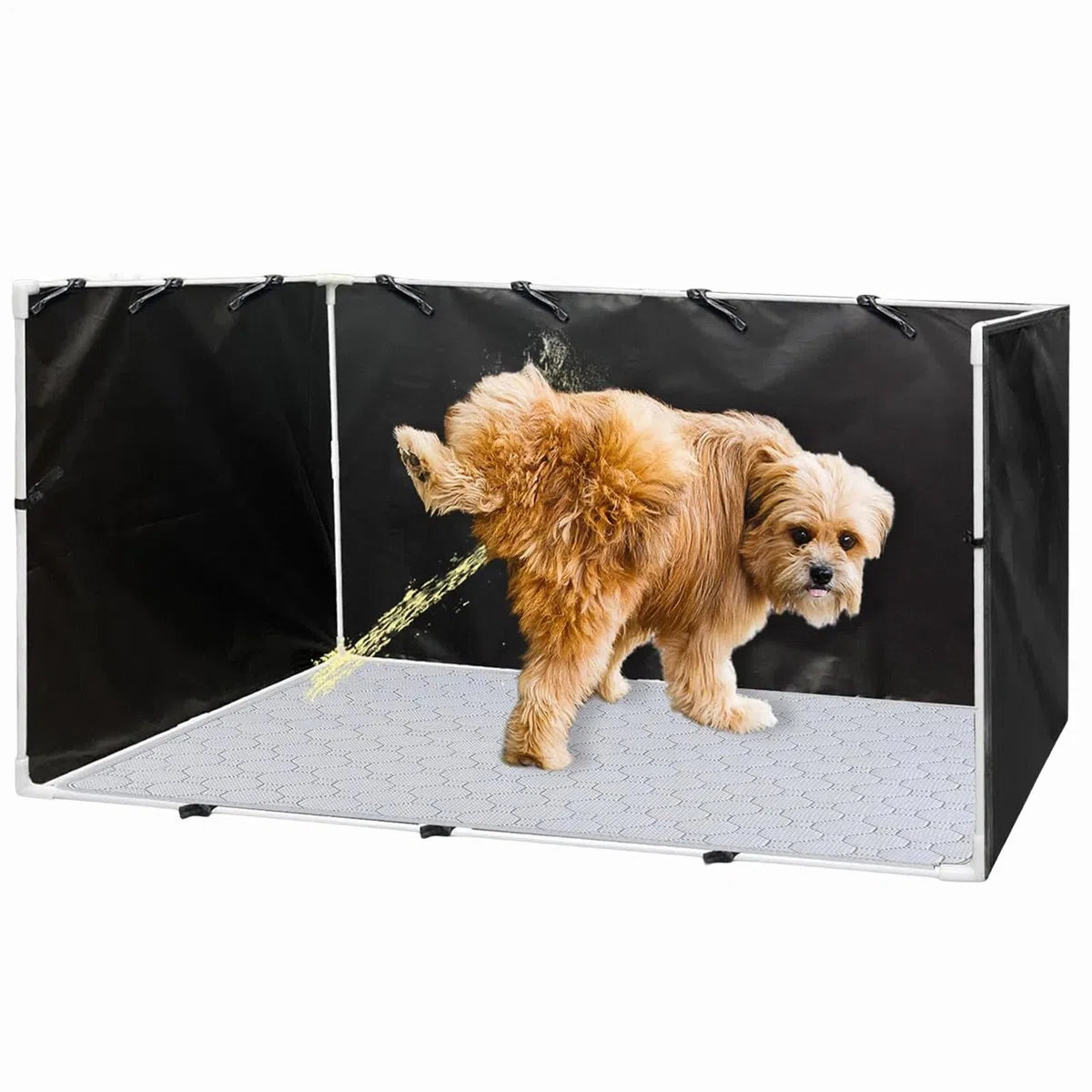 Porta del cuscinetto per piselli cuccioli con pareti alte - recinto per lettiera di grandi dimensioni | Easy Clean Regolable Fence 600D, vassoio di addestramento a prova di perdite durevole, sis