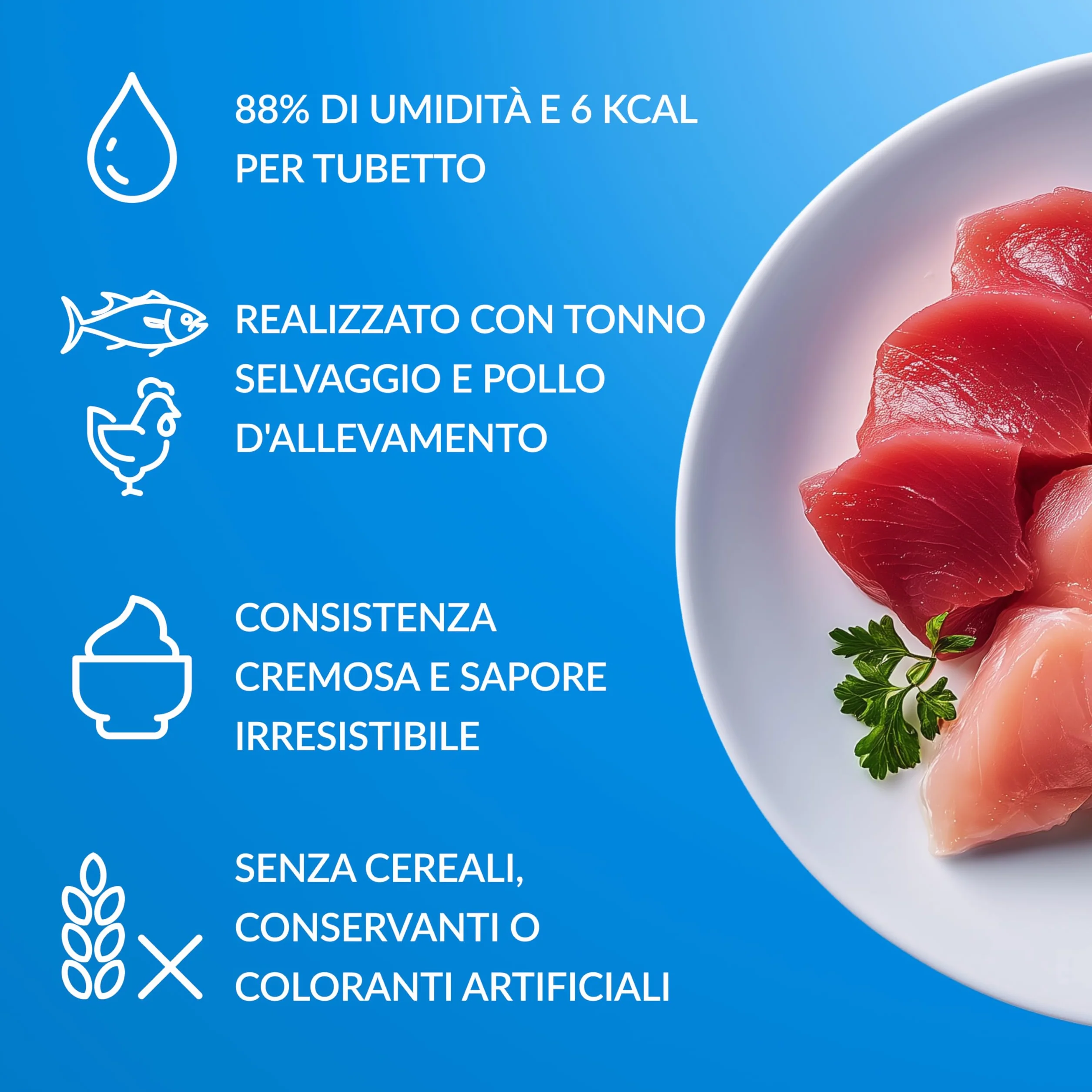 INABA Churu Snack per Gatti Cremoso in 4 Varietà al Pollo - 50 Stick x 14g - Cibo per Gatti da Leccare, Sano e Delizioso - Snack Gatto Senza Conservanti o Coloranti Artificiali, Grain-Free
