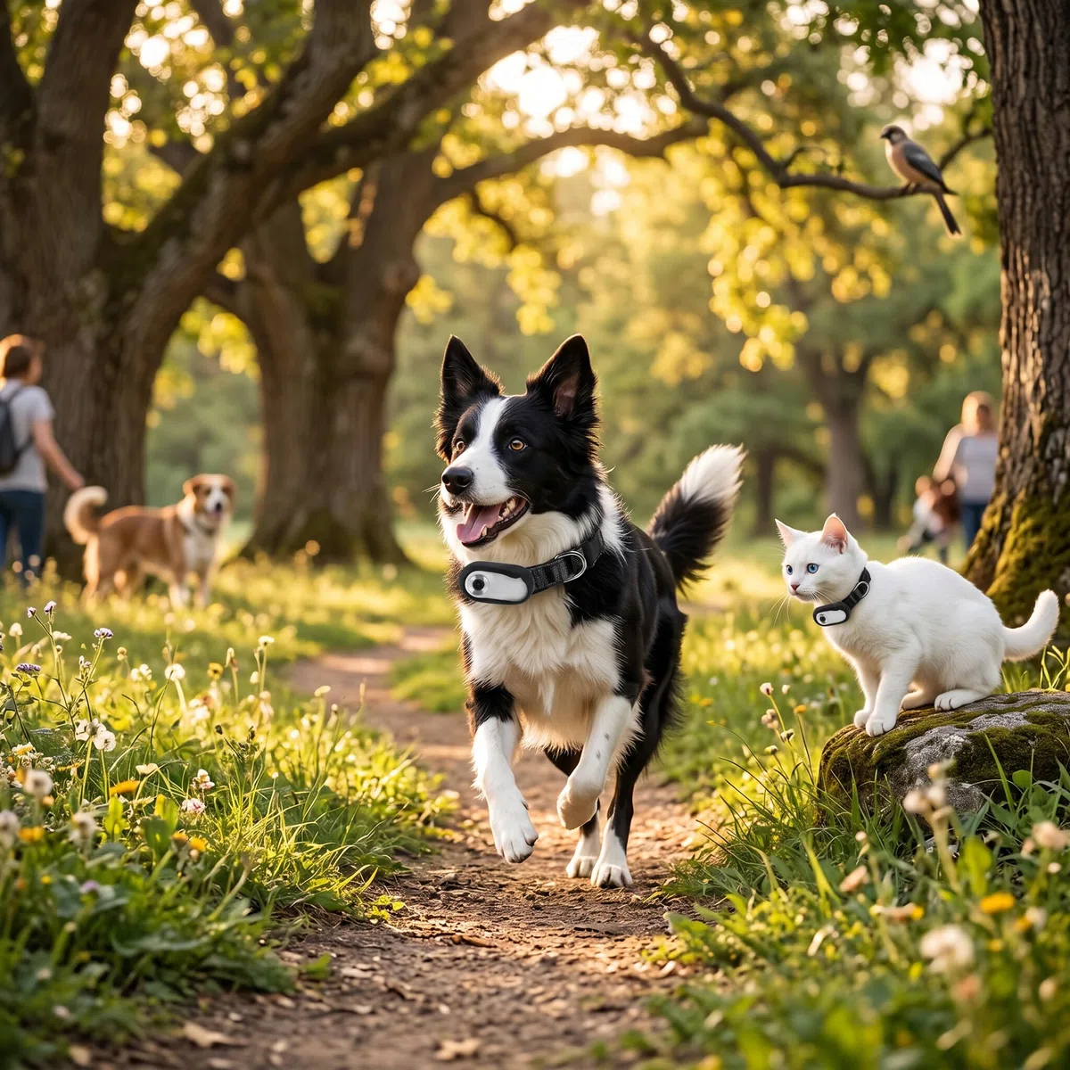 Zunate Telecamera per Collare per Gatti, 1080P No WiFi Telecamera per Collare per Animali Mini Action Camera per Registrazioni Video, Telecamera per Collare per Cani Grandangolare a