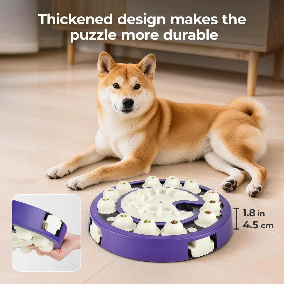Giocattolo puzzle per cani, livello 3 in 1, giocattoli interattivi per cani, per la noia, erogazione di cibo per mangiatoia lenta, stimolazione mentale cerebrale, giochi per cani intelligenti di