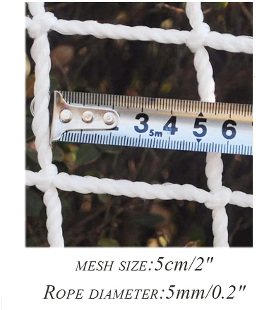 Rete di Sicurezza Rete in Nylon Bianco per Stadio Campo da Calcio all'aperto Campo da Pallacanestro Campo da Golf Rete Protettiva per Isolamento barriera