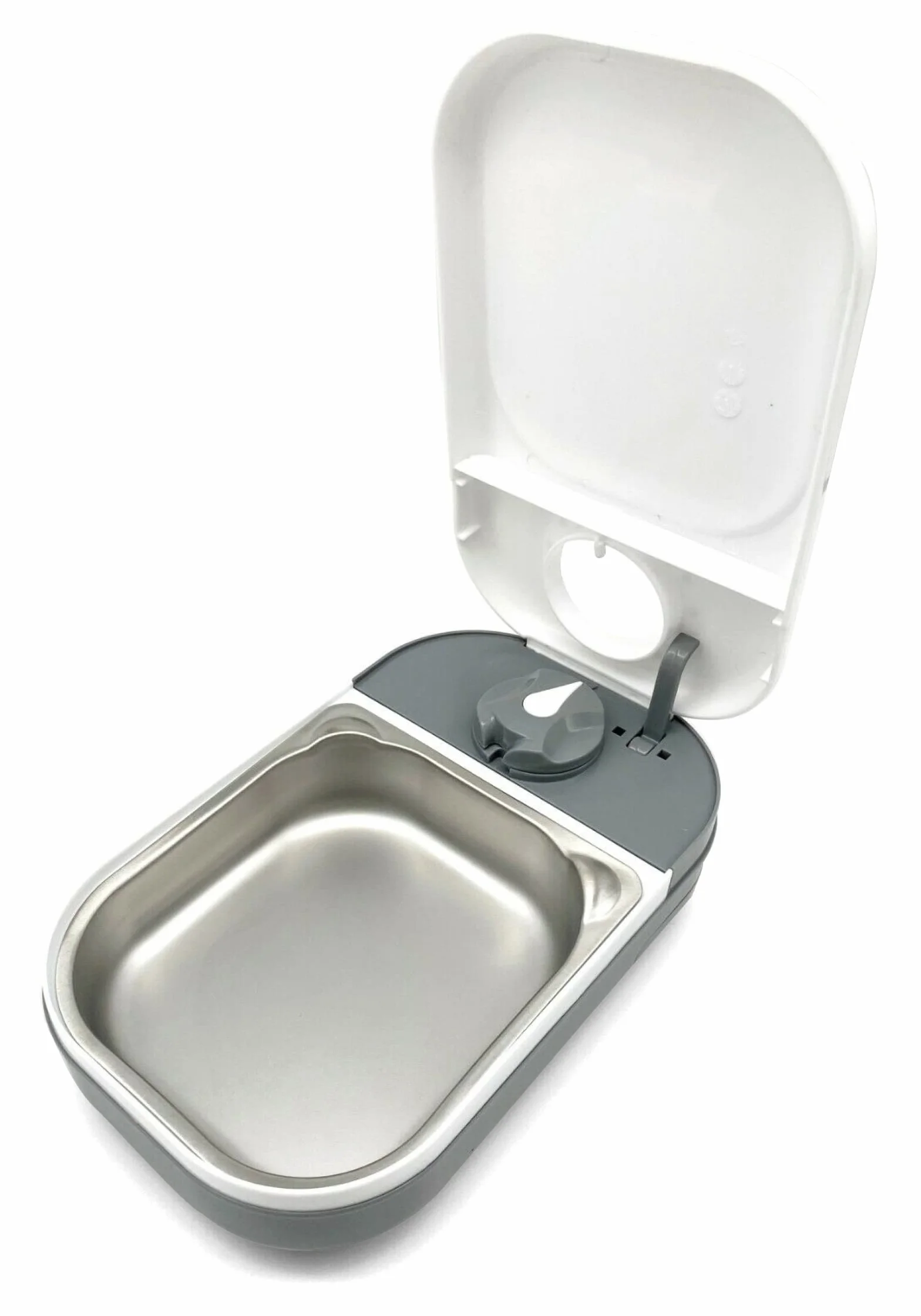 Closer Pets C100 un alimentatore automatico dell'animale domestico del pasto per i gatti ed i piccoli cani con l'inserzione della ciotola dell'acciaio inossidabile