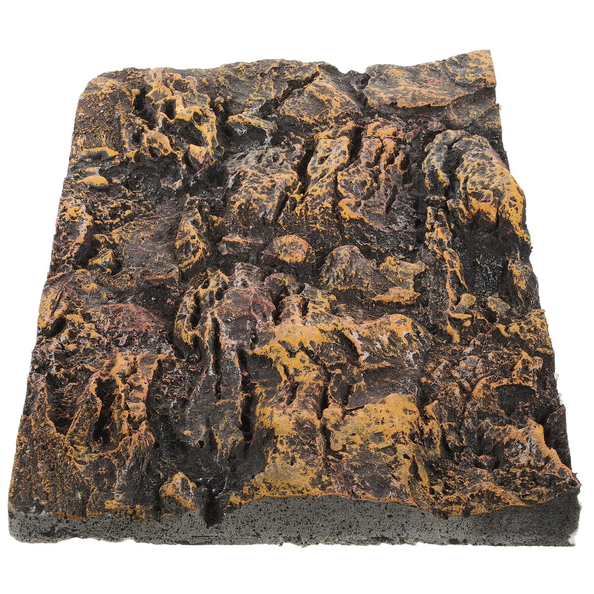 SUPVOX Sfondo 3d per Terrario e Acquario per Rettili, Pannello Decorativo in Pietra Sintetica Color Ocra, Resistente e Dettagliato per Habitat Naturale di Serpenti e Tartarughe