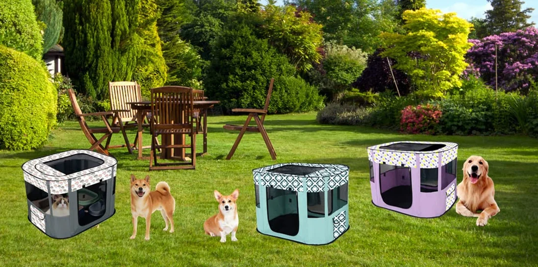 Cuccia portatile per animali domestici, pieghevole, rettangolare, per sala da parte, cuccia per gatti, cuccioli, cuccia per animali domestici (Azzurro, S/70 * 50cm)