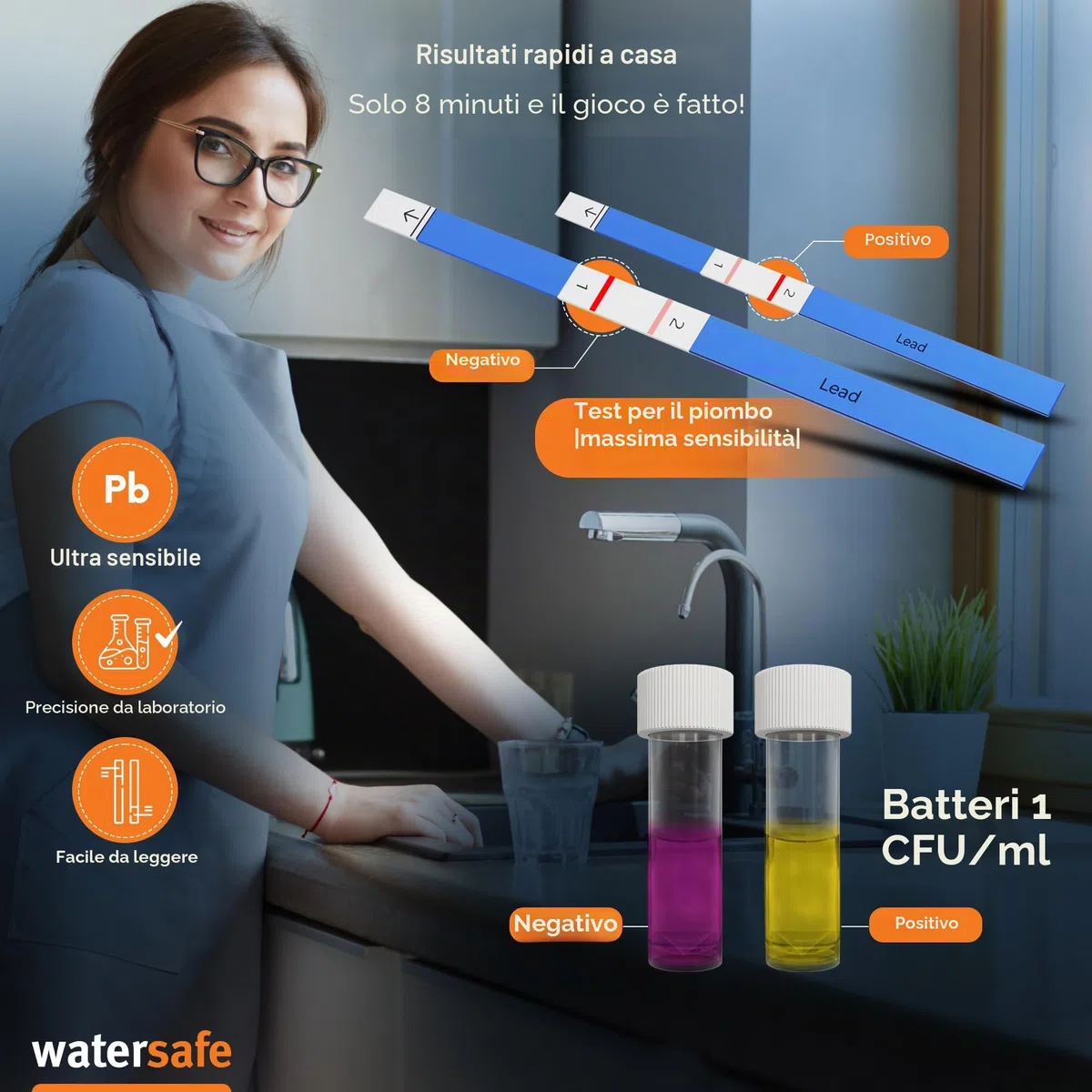Watersafe - Kit test acqua potabile