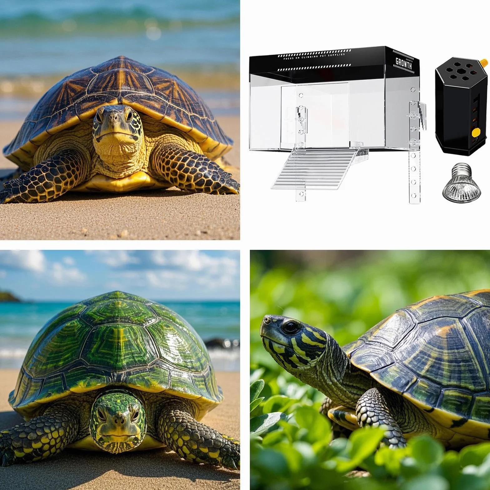 Turtle Basking Tank Topper - Pet Turtle Banking Dock Con Coperchio | Reptile Land Resting Aquatic Cage Di Recolo Terrapin Allarga L'area Di Nuoto Della Tartaruga per Un Ambiente Acquatico Più Ar