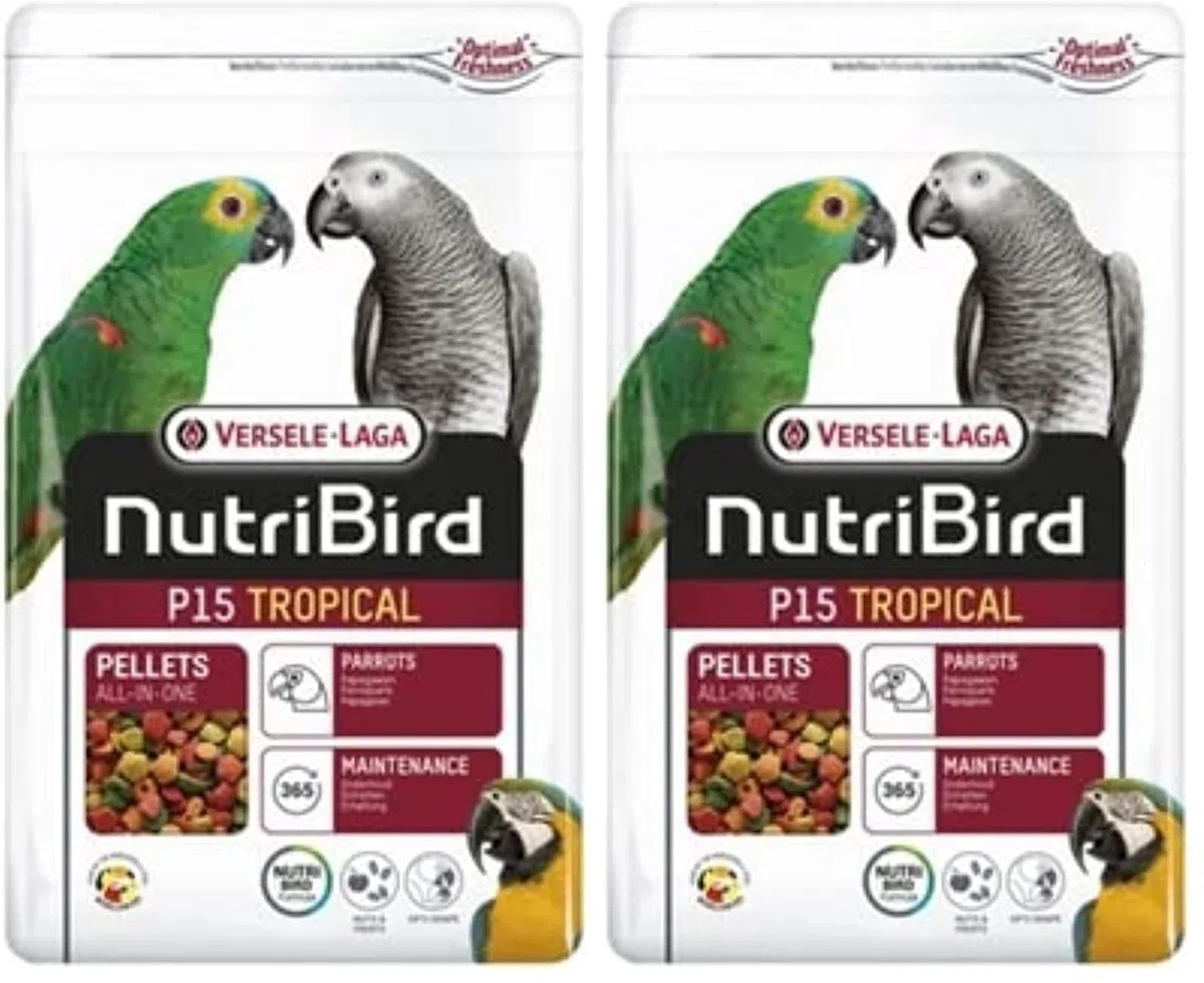 Versele-laga Cibo per uccelli Versele laga NUTRIBIRD P15 Tropical - AL NUTRIBIRD P15 Tropical 1K (Confezione da 2)