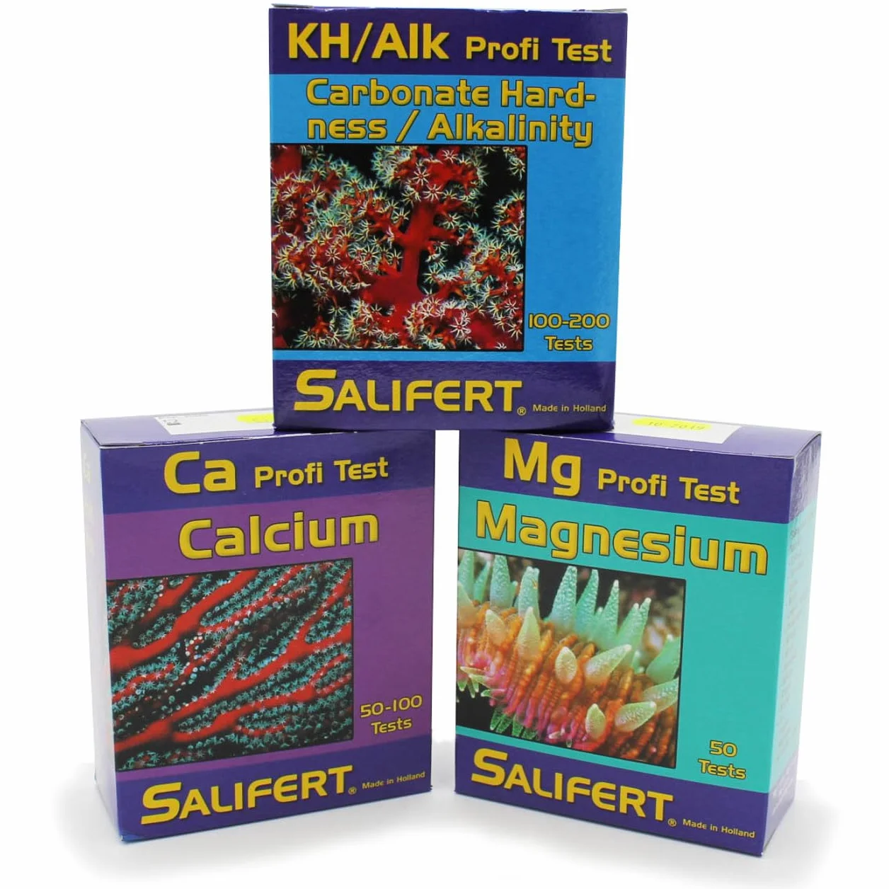 Salifert Kit Test per Triade Calcio, MAgnesio, KH per acquario marino. 50 misurazioni